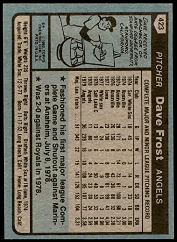 1980 Topps 423 Dave Frost Los Angeles Angels (Baseball Kártya) NM+ Angyalok