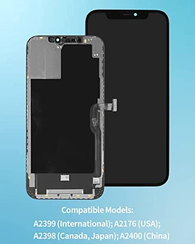 【Full HD】 Képernyő Csere az iPhone-12 Mini, Ayake 5.4 inch-es LCD Kijelző, Touch Digitalizáló Közgyűlés a Javító Készletek Modellek