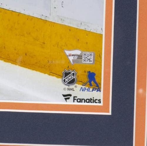 Leon Draisaitl Aláírt Keretes Edmonton Oilers 16x20 Fotó Fanatikusok - Dedikált NHL-Fotók