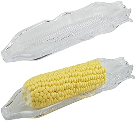 XGNG 6DB Műanyag Kukorica Tálca, Átlátszó Műanyag Kukorica Tálcák Kukorica Tálca Átlátszó Szolgáltatás Tálca Kukorica Étel Cob Tányér Szett
