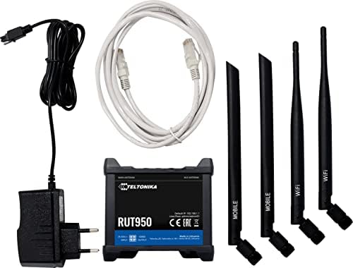 Teltonika RUT950 U022C0 Ipari Mobil Router, Fekete; használható Európa, Közel-Kelet, Afrika, dél-Korea, Thaiföld, Malajzia Szereplők