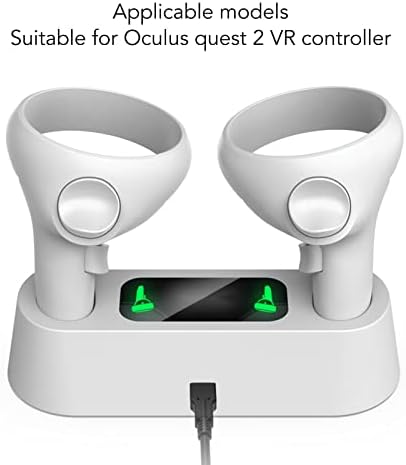 VR Töltő Dokkoló Oculus Quest 2, Vezérlő, Töltő Állomás az Oculus Quest 2 VR Kezelni, 2 x 925mAh Elemet, majd Írja be a C Töltő