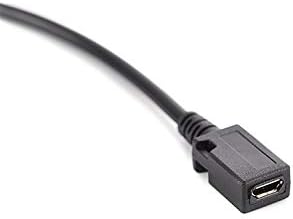 Lysee USB Kábel - Micro USB Női Férfi USB 2.0 Átalakító Kábel Hosszabbító Adapter - (Hossza: 25cm)