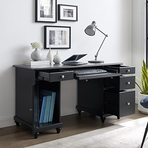 Crosley Bútor Palmetto Számítógép Asztal, Fekete