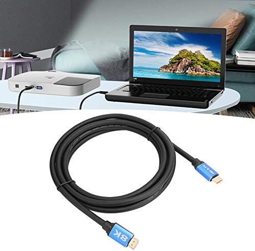 Zyyini 8K Számítógép Video Kábel 9.84 ft, Alumínium Héj 2.1 Verzió Ultra Clear Video Kábel HDMI Monitoring Gépészeti Vezetékek Támogatja