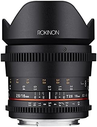 Rokinon 16mm T2.6 Teljes Keret Cine Széles Látószögű Objektív Canon EF, Fekete (FFDS16M-C)