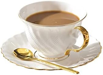 ZHUHW porcelán Kávés Készlet Délutáni Tea Set Kis Luxurys Tea Csésze Üdvözlő Ajándék (Szín : E)