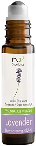 NV Superfoods Levendula illóolaj Roll-On - 10 ml - - ban Természetes, Terápiás Minőségű Olaj a bőrápolás, a Haj Növekedését & Relaxációs