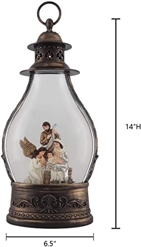 Kütyü Győzelem Kreatív Kivilágított 15inches Szent Család Csillogó Víz Gömb Lámpa Lámpa (20102)