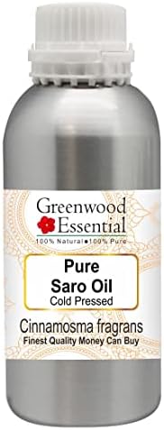 Greenwood Alapvető Tiszta Saro illóolaj (Cinnamosma fragrans) vízgőzdesztillációval Természetes Terápiás Osztály 1250ml (42 oz)