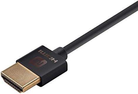 Monoprice 113578 Ultra Slim-Sorozat, High Speed HDMI Kábel, 1.5-Láb, Fekete