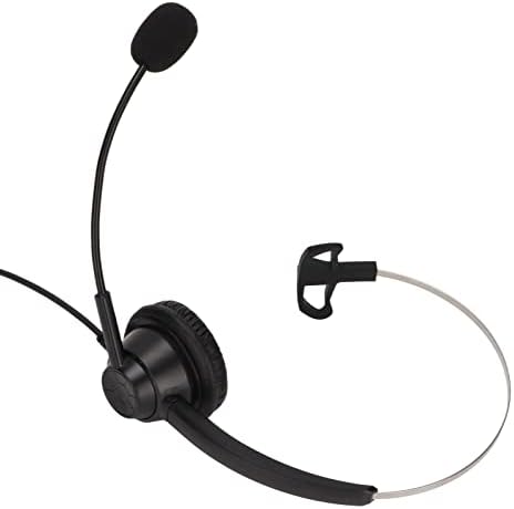 Vifemify Hivatal Monó Fülhallgató Call Center Fülhallgató Támogatja Hangszóró hangerőszabályzó, valamint Mikrofon Némítás H360‑3.5