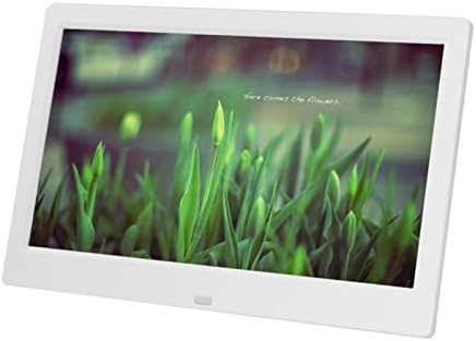 10.1 Col Digitális Képkeret 1024x600 HD Ultra-Vékony, LED Elektronikus fotóalbum LCD Képkeret (Szín : Fehér, Méret : EU-Csatlakozó)