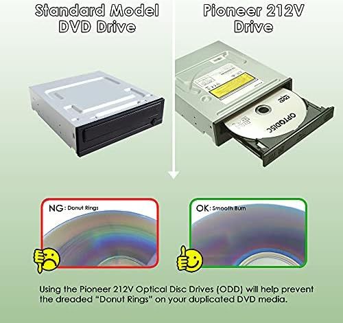 Vinpower Digitális Pioneer BDR-212V 16X Blu-ray DVD CD Belső Burner Meghajtó Csomag Ingyenes, 25 GB BD-R + Szoftver + SATA