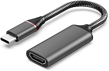 OQTIQ USB-C-HDMI Adapter (4K@60Hz), Plug-and-Play USB C Típusú HDMI Adaptert, Thunderbolt 3 Kompatibilis MacBook Pro 2021/2020, MacBook