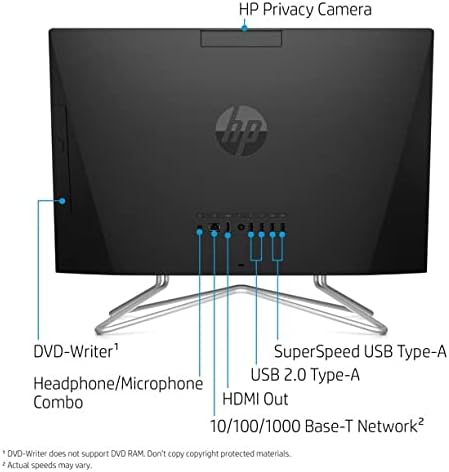 2022 HP All-in-One Asztali | 22 FHD IPS ZBD Tükröződésmentes Kijelző | 2-Core Intel i3-1115G4 | Radeon Grafikus | 8GB DDR4 RAM,