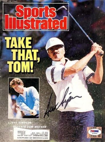 Scott Simpson Dedikált Sports Illustrated Magazin PSA/DNS Q19340 - Dedikált Golf Magazin