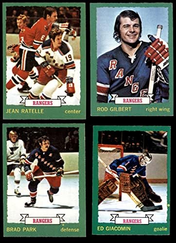 1973-74 O-Pisi-Csi New York Rangers Közelében Csapat Set New York Rangers - Hockey (Set) EX Rangers - Hoki
