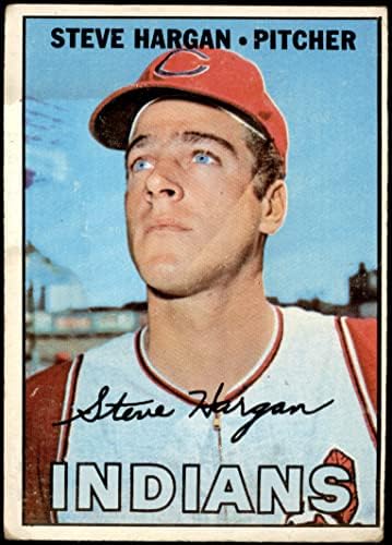 1967 Topps 440 Steve Hargan Cleveland indians (Baseball Kártya) SZEGÉNY Indiánok