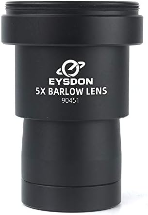 EYSDON 5X Barlow Lencse 1.25 Fém Teljesen Bevont Gyújtótávolság Extender a M42 Kamera T2 T Gyűrű Adapter Távcsővel Fotózás (a Nikon
