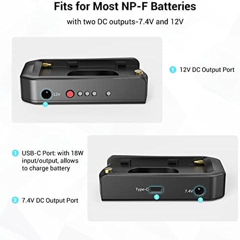 SmallRig NP-F Akkumulátor csatlakozó Lemez DSLR & tükör nélküli Fényképezőgépek, Kompatibilis a Legtöbb NP-F Akkumulátor, Jön