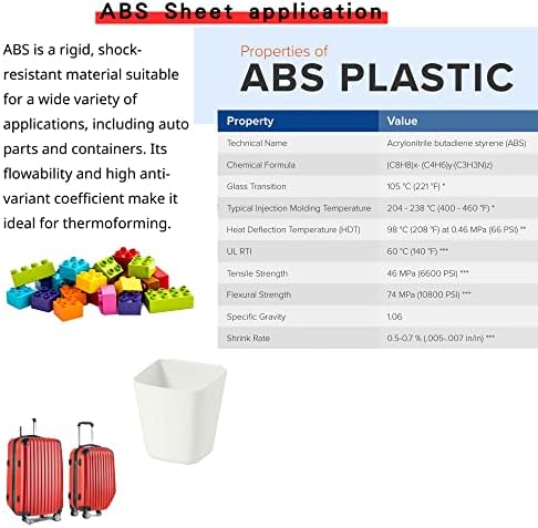 ABS Fekete Műanyag Lap-Texturált EGYIK Oldalon-vákuumformázás-1/4 THCIK-Válaszd ki A Méretet (12 X 24)