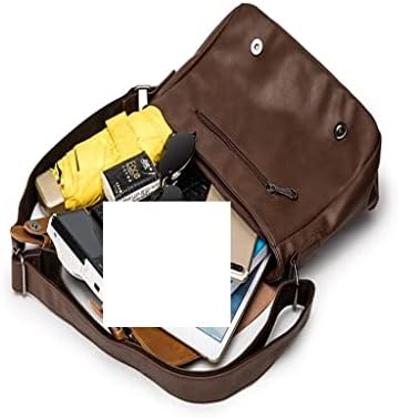 CCBUY Váll Messenger Bag Pu Bőr Üzleti Fekete Alkalmi Számítógép Laptop Férfi Utazási Kors Táska, Férfi (Szín : E, Méret : 28 * 6 * 21cm)