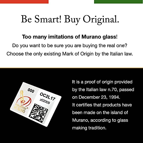 Muránói Üveg Tálban lakberendezés, Eredeti Made in Italy Üveg Alkotás, Kézzel készített Asztaldísz Üveg, Fekete Elefántcsont