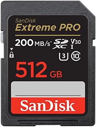512 gb-os SanDisk Extreme PRO SDXC UHS-én Memóriakártya - C10, U3, V30, 4K UHD, SD Kártya - SDSDXXD-512G-GN4IN