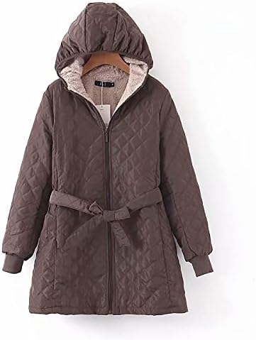 Hosszú Ujjú Női Téli Kabát Pamut, Kényelmes Kabát Tunika Hood egyszínű Y2k Kényelmes Zsebek Éjszaka
