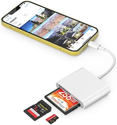 CF SD Kártya Olvasó iPhone iPad 3 az 1-ben Compact Flash Memóriakártya-Olvasó, - Adapter, 3-MicroSD Slot CF SD Nyomvonal Játék