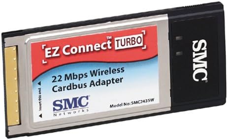 SMC2435W EZ Csatlakoztassa Turbo 11/22 Mbps Auto-Érzékelő Vezeték nélküli Cardbus Adapter