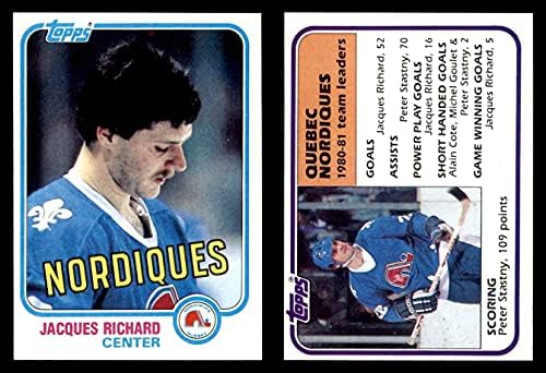 1981-82 Topps Quebec Nordiques Csapat készen áll Quebec Nordiques (Set) EX/MT+ Nordiques