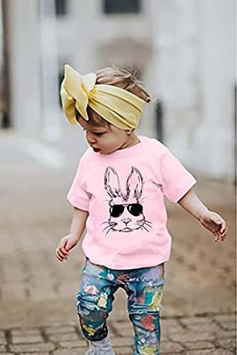 Húsvéti Nyuszi Napszemüveg, Póló Kisgyermek Fiúk Lányok Boldog Húsvéti T-Shirt Gyerekek Aranyos Nyuszi Grafikus Pólók Felsők