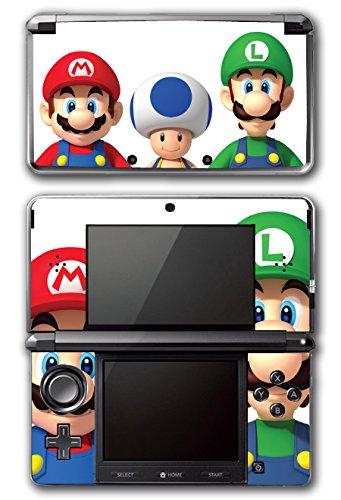 Mario and Luigi Önarckép Bros videojáték Vinyl Matrica Bőr Matrica Takarja az Eredeti Nintendo 3DS Rendszer