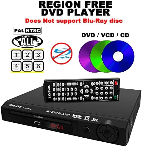 DVD-lejátszó, TV, HD DVD Lejátszó, Kompakt DVD-Lejátszó , Minden Régióban HDMI 1080P HD DVD/JPEG/CD-R/CD-RW/ CD-Lejátszó,