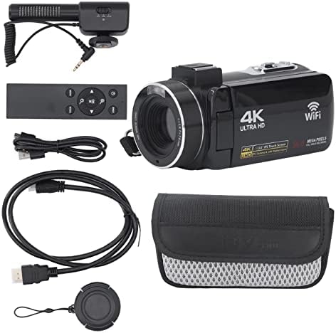 Digitális Videokamera, 4K Ultra HD videokamera Videokamera, szöveg a 18x. pont Digitális Zoom 48MP WiFi Vlogging Kamera, 3