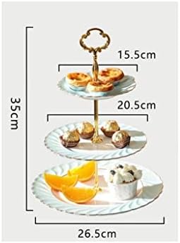 Torta állvány Európai Stílusú Desszert Táblázat Nappali gyümölcstál Szárított Gyümölcs Lemez Tökéletes Délutáni Tea Desszert Tányér Torta Állvány
