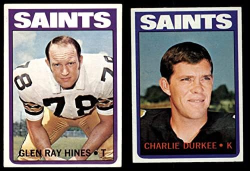 1972 Topps New Orleans Saints Csapata Set New Orleans Saints (Set) EX/MT Szentek