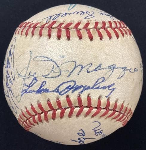 Hall of Fame Multi Aláírt Baseball Joe DiMaggio Köpeny Appling +17 Autos SZÖVETSÉG - Dedikált Baseball
