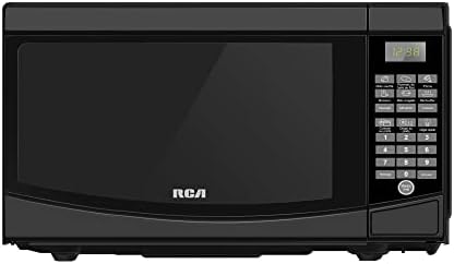 RCA RMW733 0.7 Cu. Ft. Mikrohullámú Sütő, LED Kijelző, Digitális Időzítő, Express Főzés Automatikus Leolvasztás (Fekete)