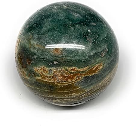 WatanGems 429.3 g, 2.7(68mm), Természetes, Kezeletlen Óceán Jáspis Gömb, Labda Reiki Madagaszkárról származó, B25447