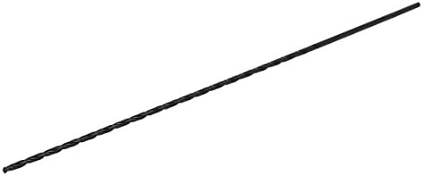 Aexit 3.2mmx250mm HSS szerszámtartó Kettős Fuvola Egyenesen Furat Twist Fúró Fúrás Eszköz Fekete Modell:24as583qo37