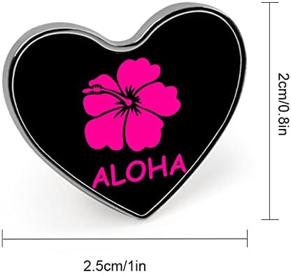 Aloha Hawaii Virág, Szív Melltű Aranyos Hajtóka nyakkendőtűt Kézműves Jelvényt Jelmez Kiegészítő
