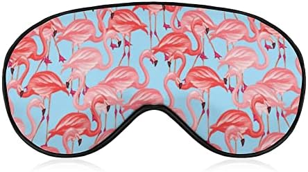 Trópusi Rózsaszín Flamingó Vicces Aludni Szem Maszk Puha Kendőt Szem Fedél Állítható Pánt Este Eyeshade Férfiak Nők