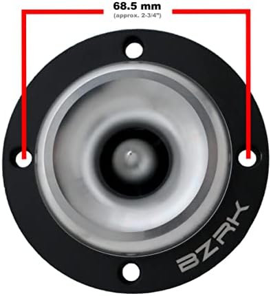(Egyetlen Hangszóró) BZRK Audio SST-160 Titán Golyó Szuper Magassugárzó 160 Watt Max Egyetlen Hangszóró, Fekete