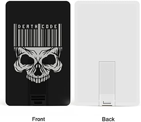 Gótikus Jel Koponya Hitelkártya USB Flash Meghajtók Személyre szabott Memory Stick Kulcs, Céges Ajándék, Promóciós Ajándékot 64G