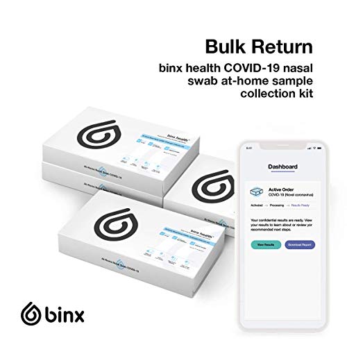 binx egészségügyi COVID-19 Orr Tampont Otthon mintavétel Kit Beleértve egyik napról a másikra Vissza a Hajózás, majd PCR-Alapú