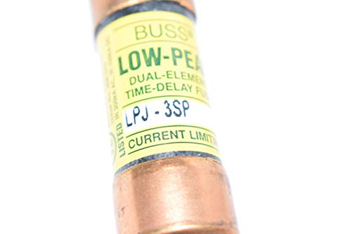 BUSSMANN LPJ-3SP LPJ Sorozat Késleltetés 600 V 3 Ø 20.5 x 57.15 mm-es Dual Element Biztosíték - 1 elem(ek)