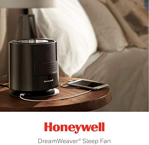 Honeywell Dreamweaver Aludni Fekete – Személyes Ventilátor Rózsaszín Zaj – USB Töltő Port, valamint az On/Off Légáramlás Használata Minden
